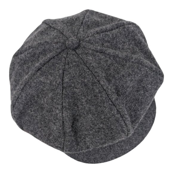 Midway Industries Newsboy Style Wool Blend Gray Cap Hook and Loop - Picture 4 of 5